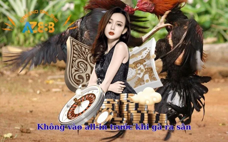 Không vào all-in trước khi gà ra sân