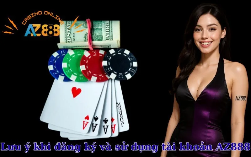 Lưu ý khi đăng ký và sử dụng tài khoản AZ888